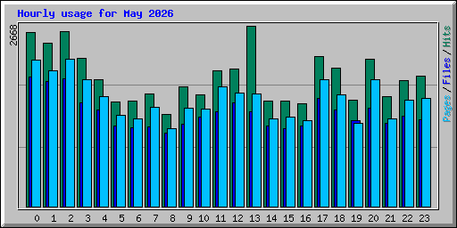 Hourly usage for May 2026