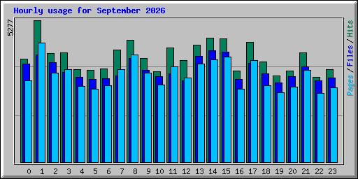 Hourly usage for September 2026