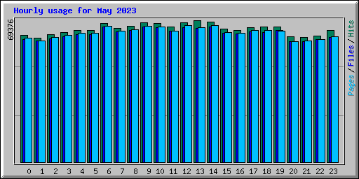 Hourly usage for May 2023