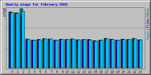 Hourly usage for February 2026